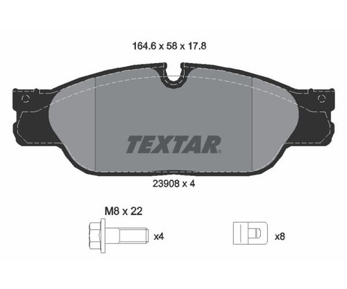 Textar bremsbelagsatz - textar,