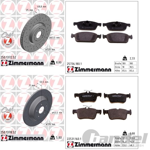 Zimmermann sport bremsscheiben - zimmermann,
